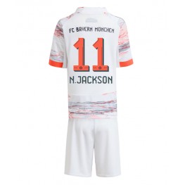Bayern Munich Nicolas Jackson #11 Uit tenue Kids 2025-26 Korte Mouw (+ Korte broeken)